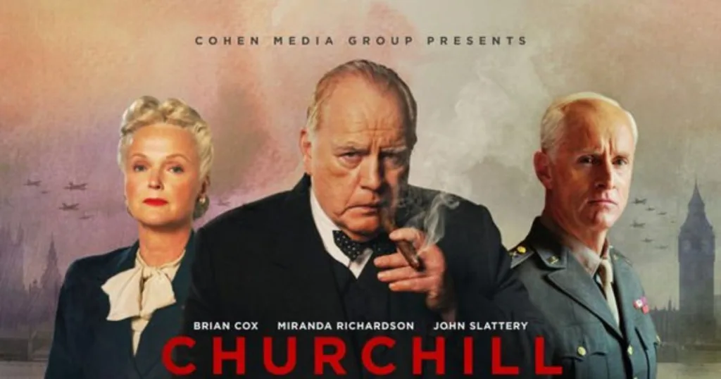 Churchill 2017 movie poster featuring Brian Cox
